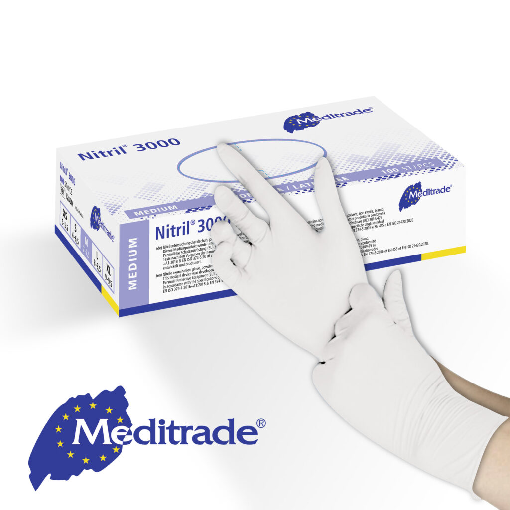 MEDITRADE NITRIL 3000 Einmal-Schutzhandschuhe